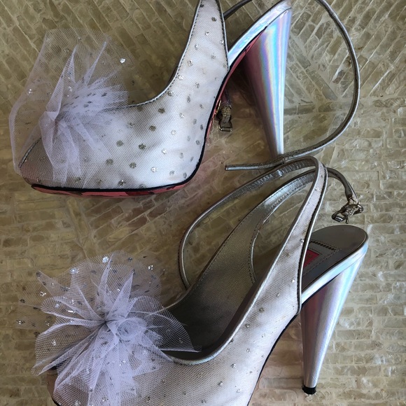 Betsey Johnson Tulle “Clover” Heels - Picture 7 of 10